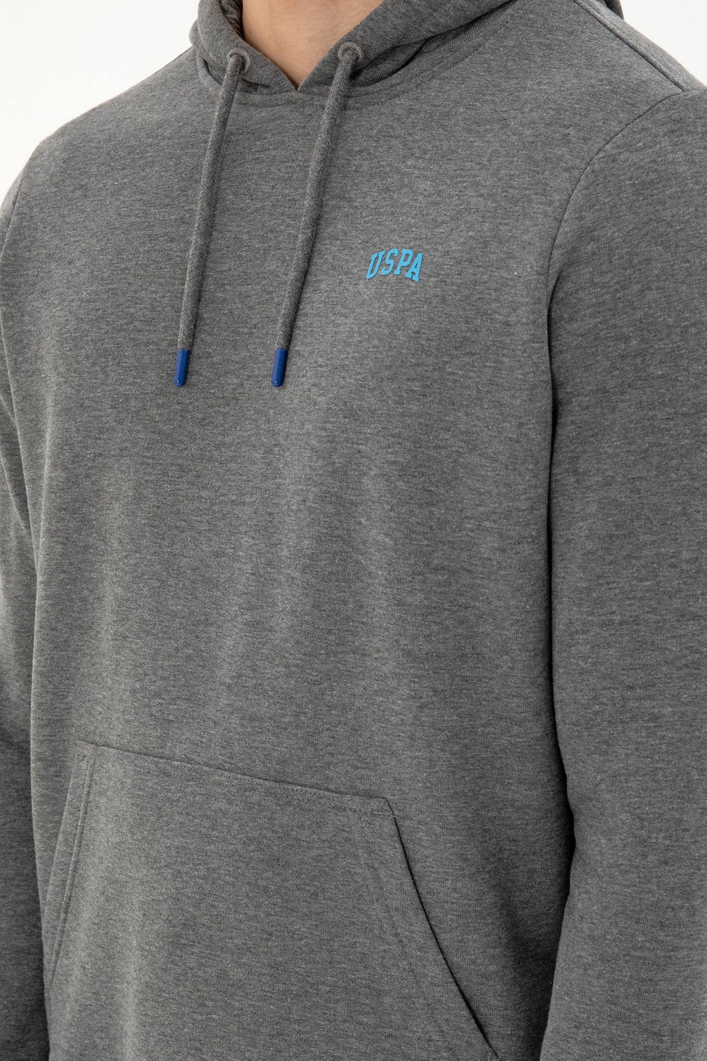 Мужской базовый свитшот антрацитовый меланж - U.s. polo assn фото 7