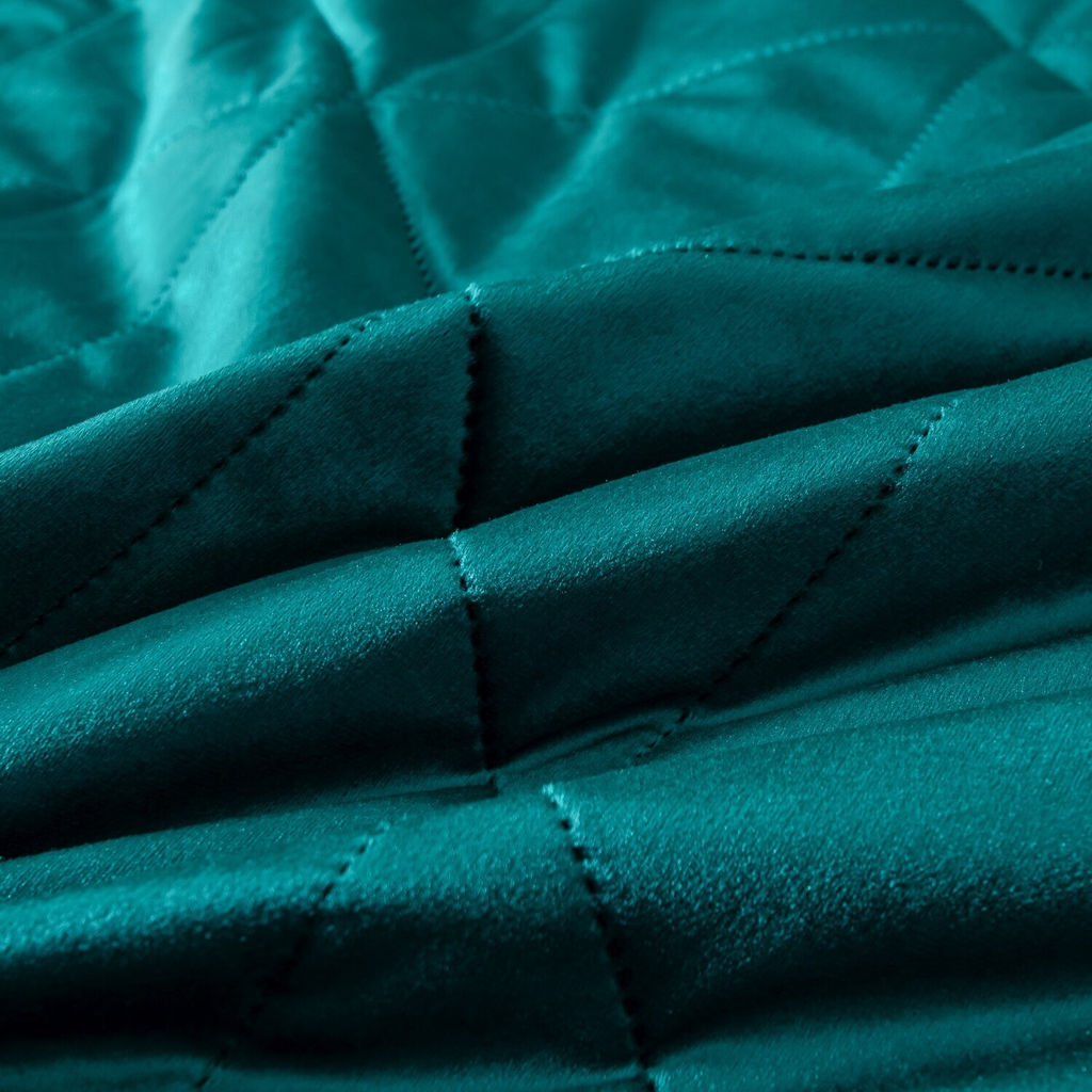 Велюровое покрывало в клетку и две наволочки OVL045 240*260/50-70 2 шт - Ситрейд фото 8