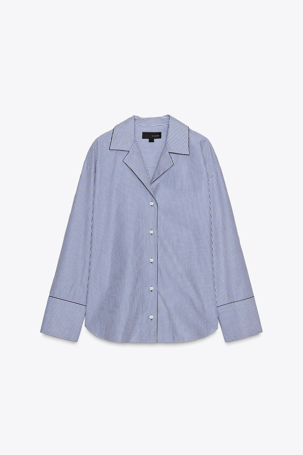 ZW COLLECTION CONTRAST TRIM SHIRT - Zara фото 9