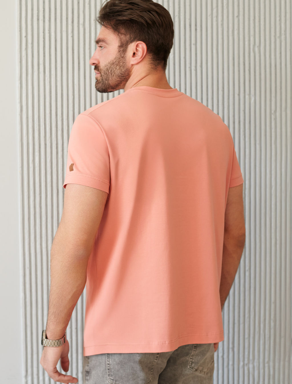 Футболка из премиального хлопка с авторским принтом - Vilatte фото 4