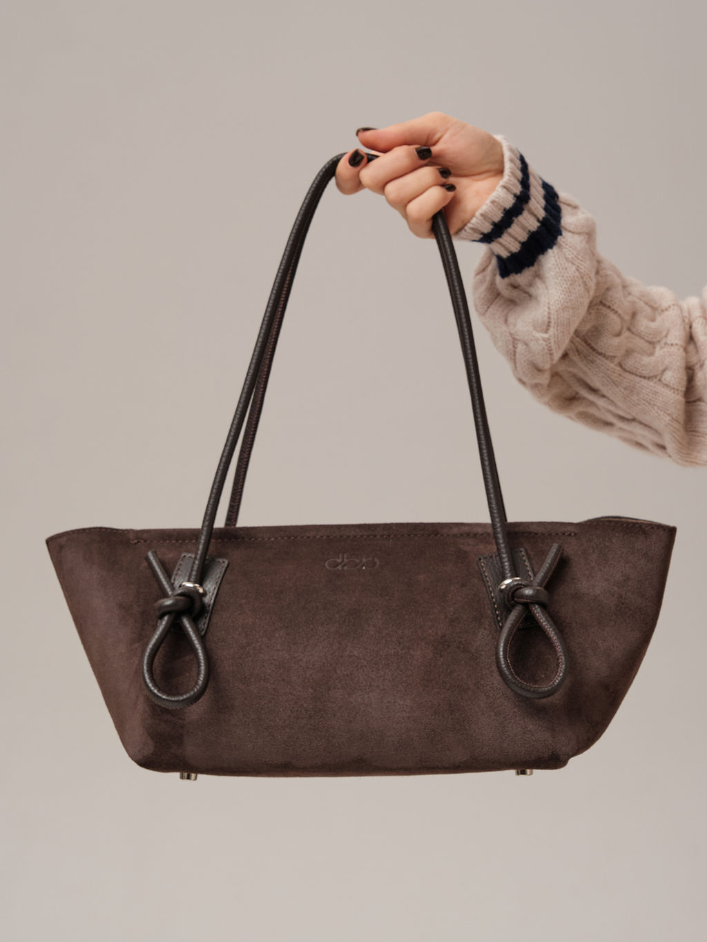 Замшевая сумка Linda DBR 31340 темно-коричневый  фото 5