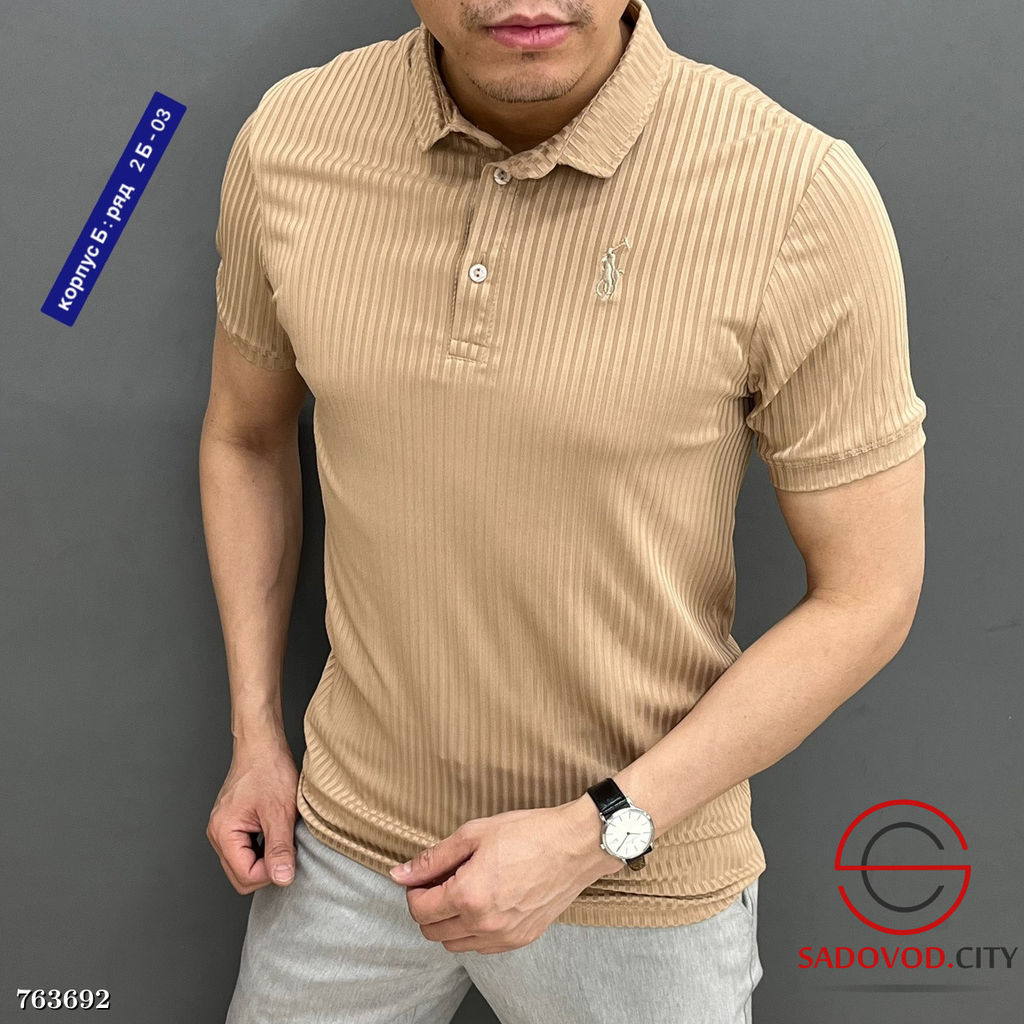 Мужская однотонная футболка