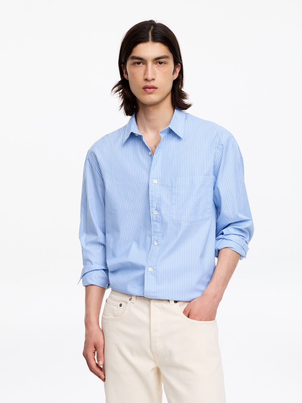 Camisa de popelina holgada - H&m фото 3