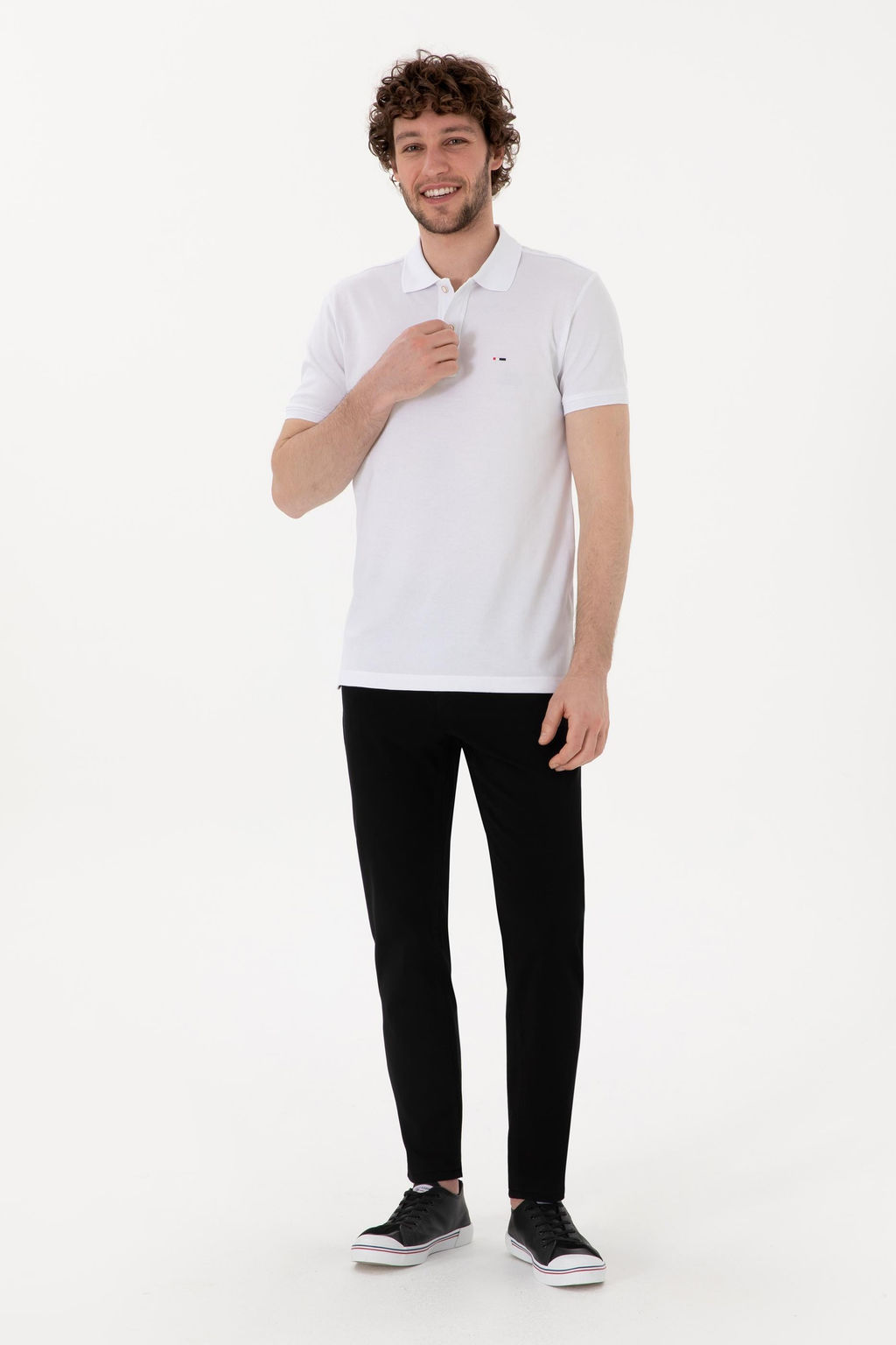 Erkek Slim Fit Polo Yaka Beyaz Basic Ti__rt Sepette S_rpriz _ndirim - U.s. polo assn фото 11
