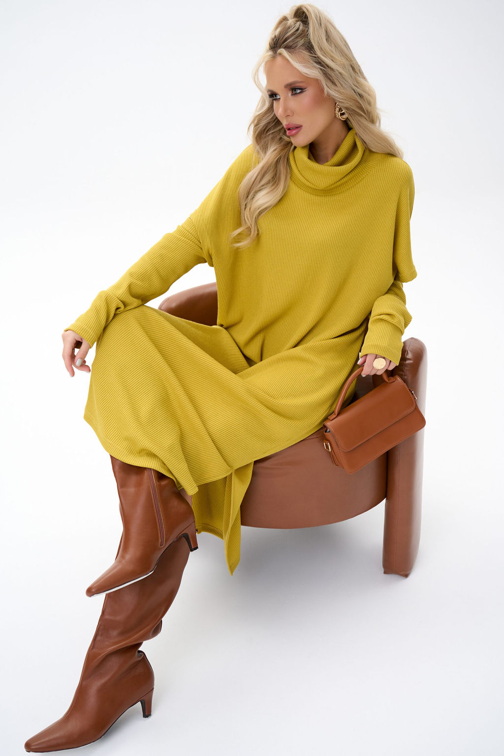 Платье Ирма (горчица) - Эльза фото 19