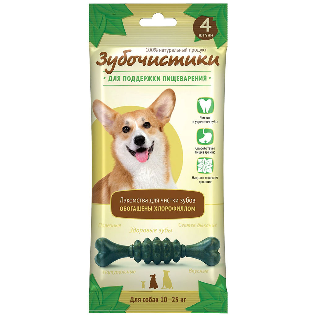 Зубочистики "Мятные" для собак средних пород, 4шт.