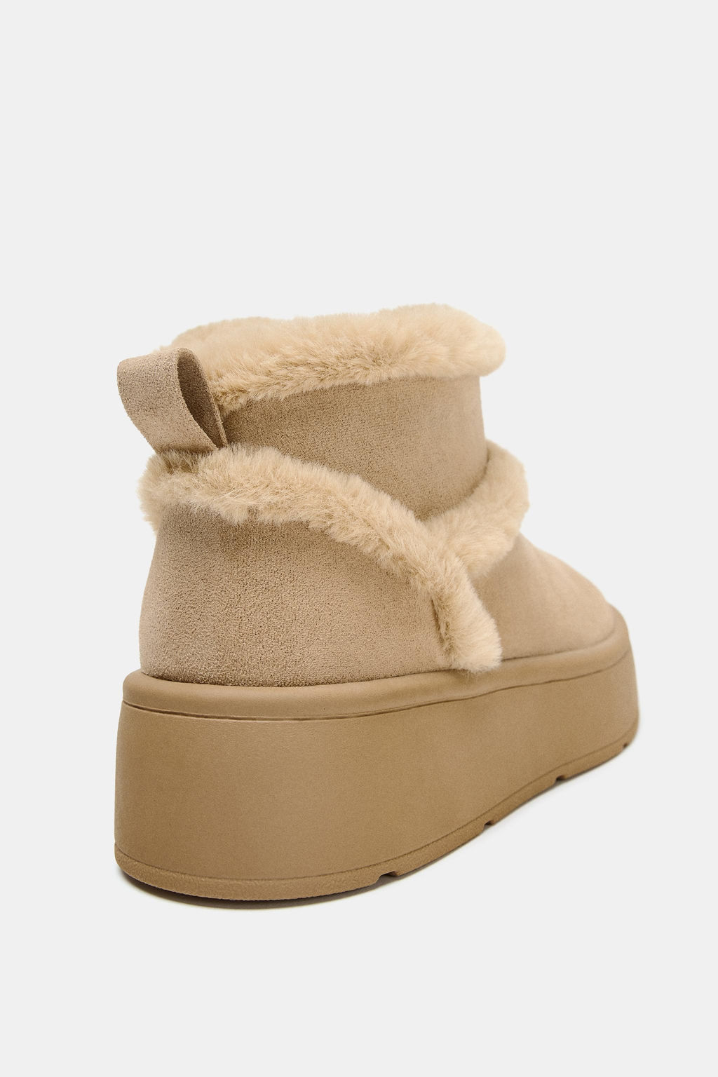 SOFT FAUX FUR ANKLE BOOTS - Zara фото 6