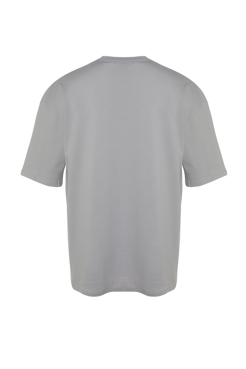 TRENDYOL MAN Kahverengi Oversize/Genis Kesim Manzara-Yaz? Bask?l? %100 Pamuklu T-Shirt TMNSS23TS00206 - Trendyolmilla фото 8