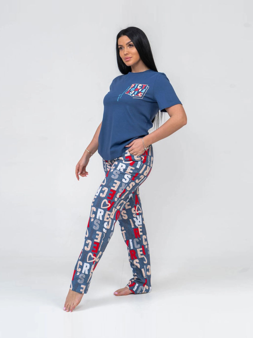 Костюм женский, цвет синий