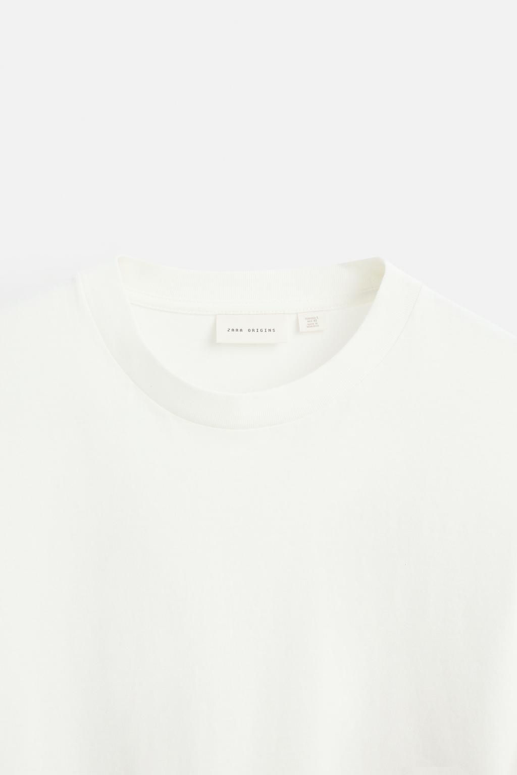 MEDIUM WEIGHT LONG SLEEVE T-SHIRT - Zara фото 9