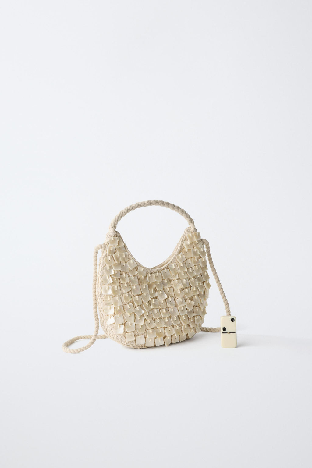 BANDOLERA APLIQUES / Blanco Crudo - Zara фото 7