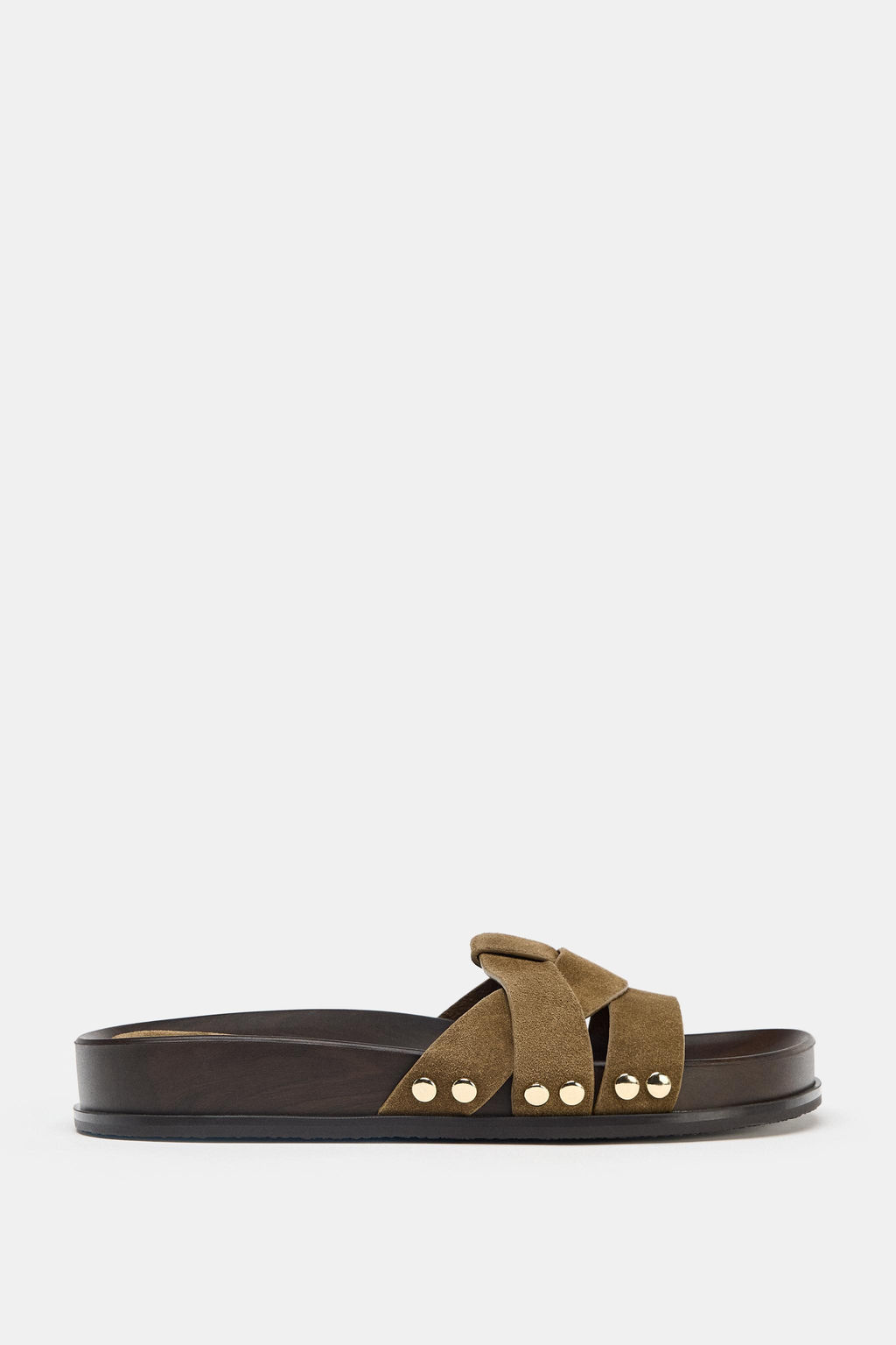 LEATHER SLIDER SANDALS