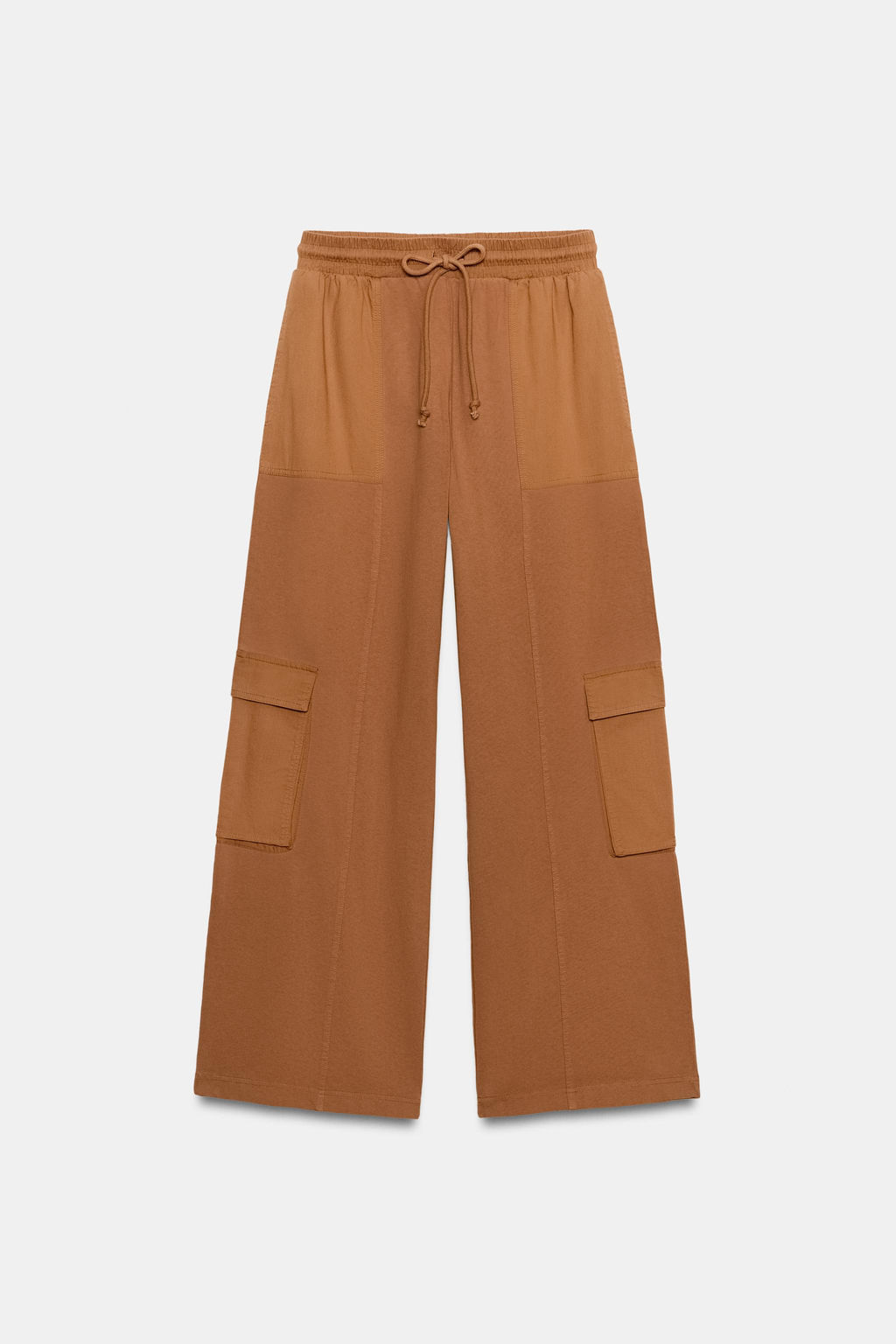 PANTAL?N CARGO EFECTO LAVADO / Naranja quemado - Zara фото 7