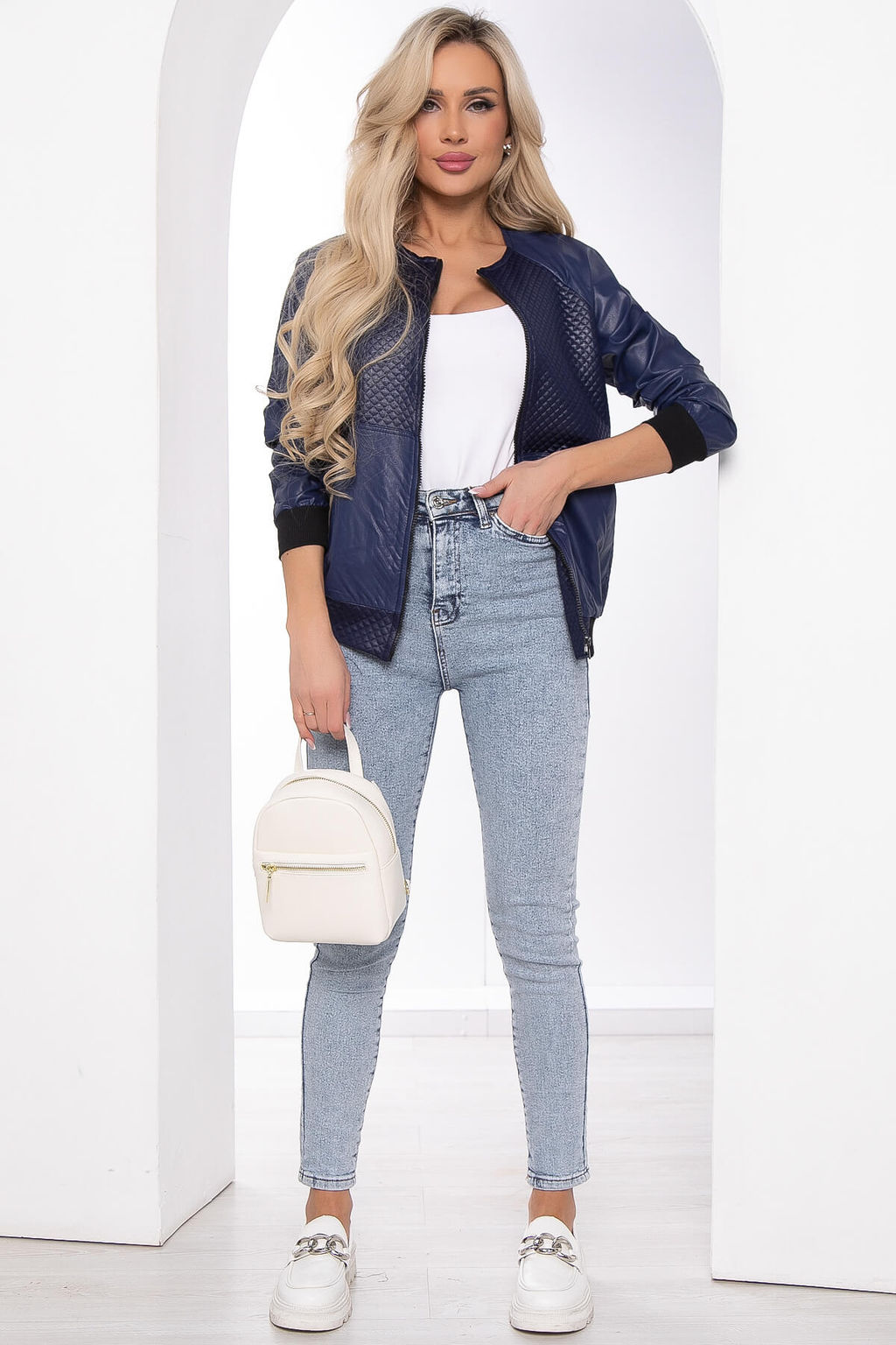 Бомбер Каприз (синий) Б12563-13 - Lt collection фото 14