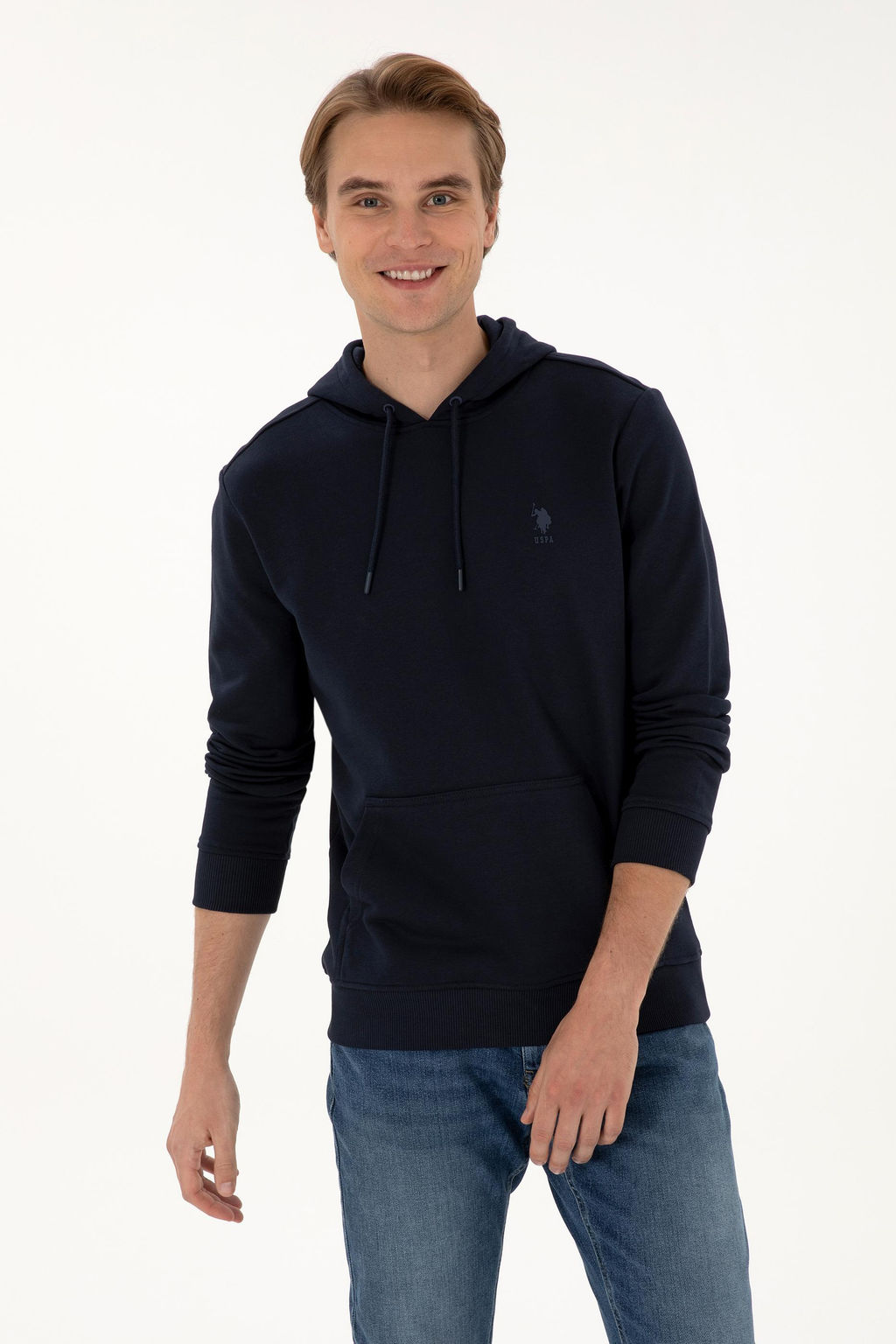 Erkek Lacivert Basic Sweatshirt Sepette S_rpriz _ndirim - U.s. polo assn фото 3
