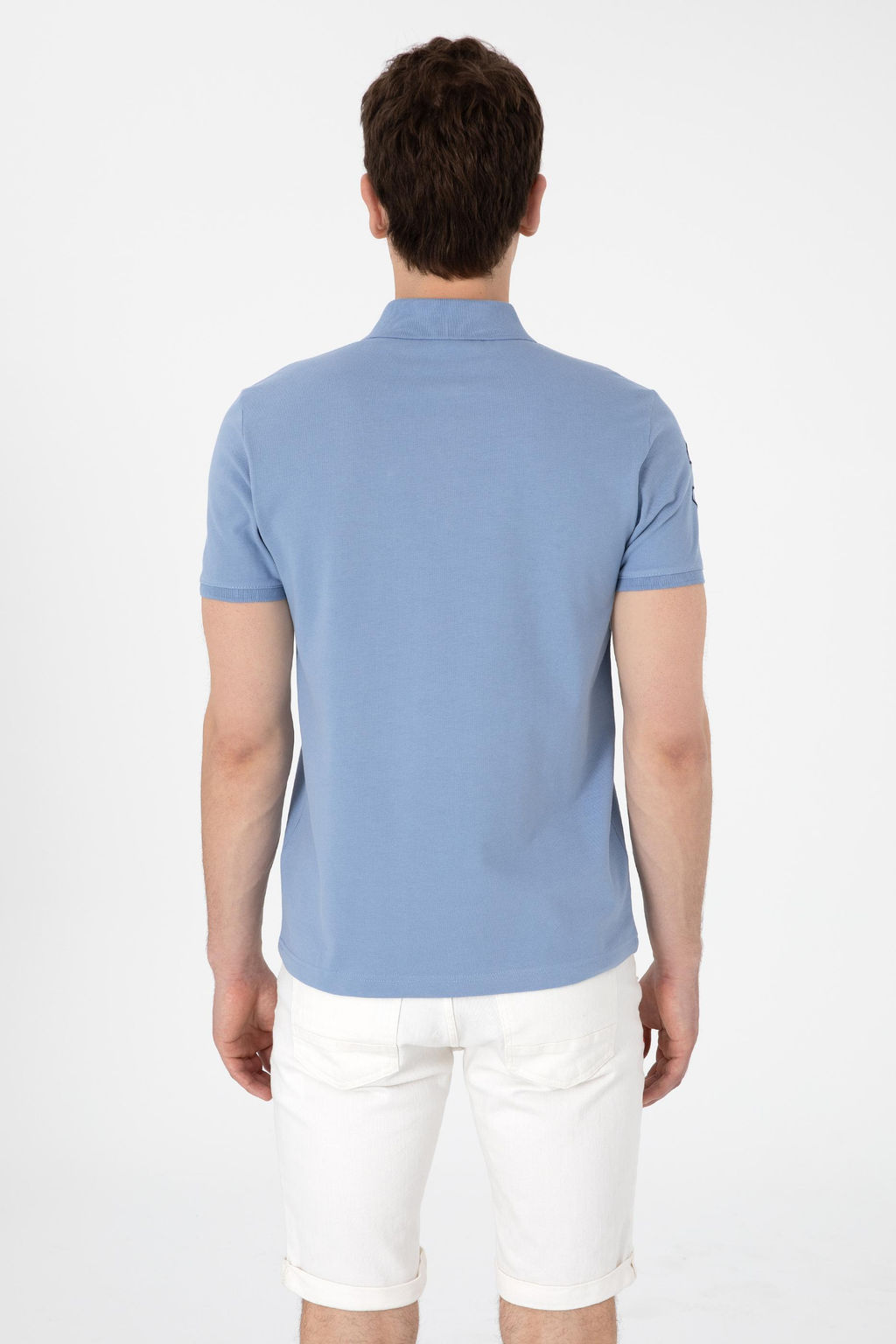 Erkek Slim Fit Polo Yaka Mavi Basic Ti__rt Sepette S_rpriz _ndirim - U.s. polo assn фото 12