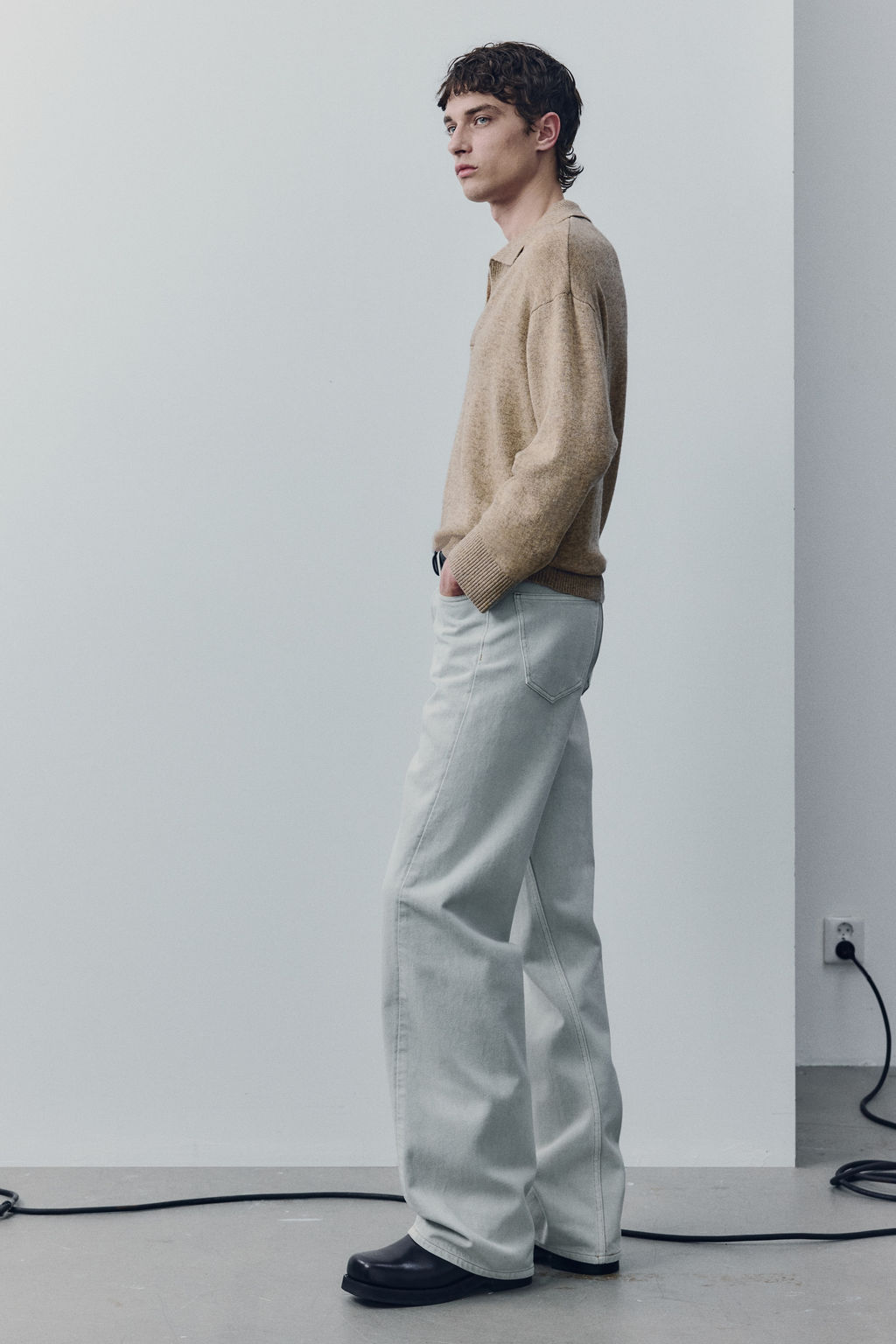 Wool-blend polo jumper - H&m фото 6