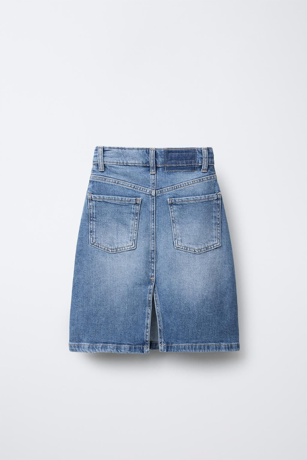 DENIM MIDI SKIRT - Zara фото 3