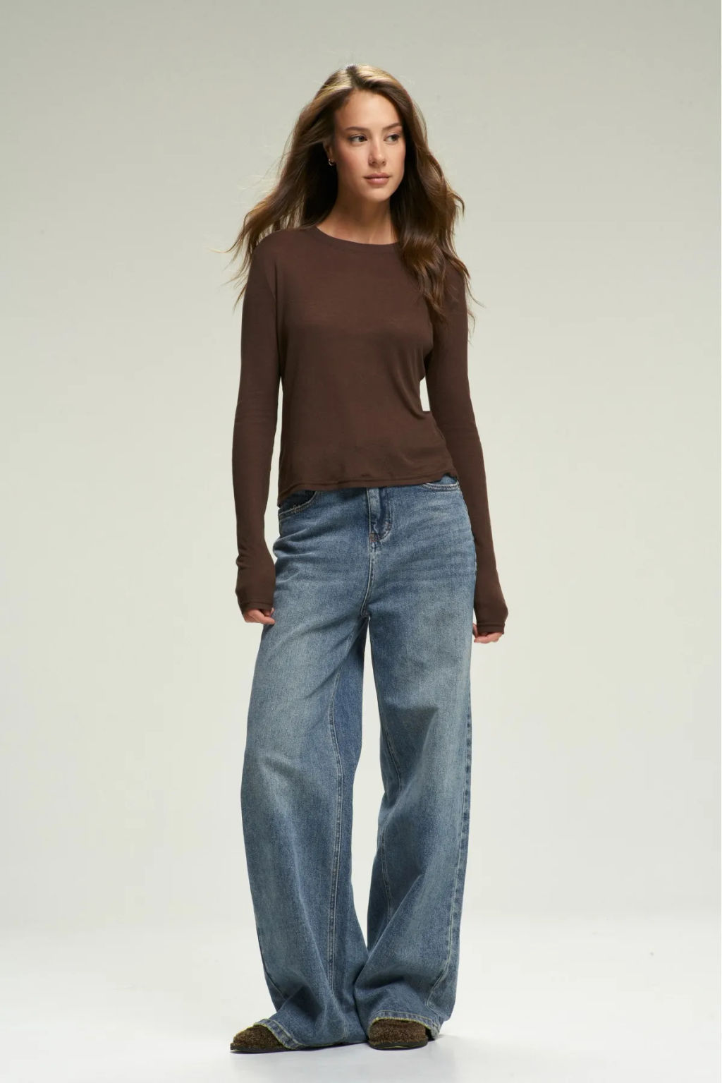 Лонгслив BASIC Brown - Erist store фото 3