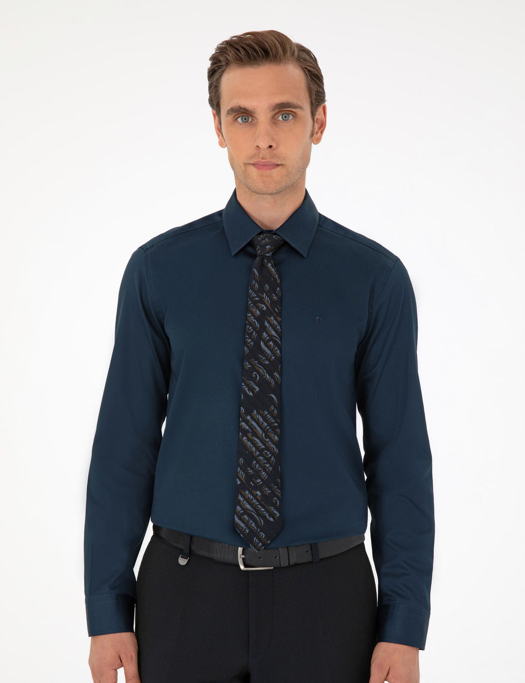 Lacivert Slim Fit Uzun Kollu Basic G_mlek - Pierre cardin фото 10