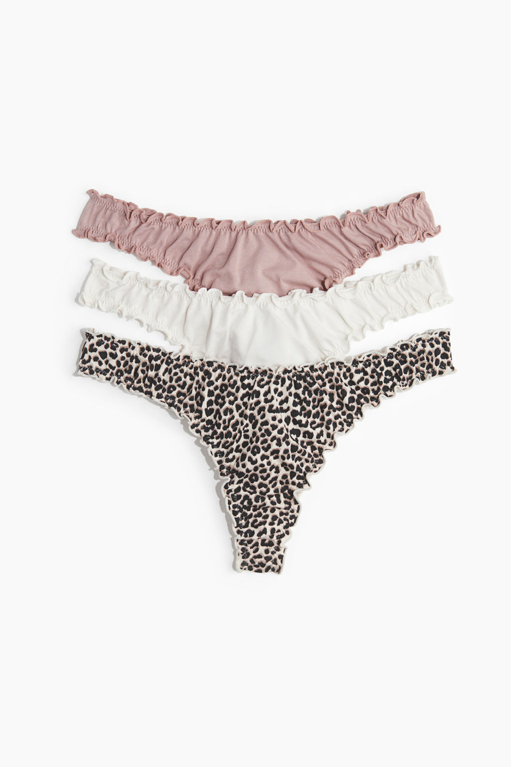 Pack de 3 bragas thong con ribete sobrehilado - H&m фото 4