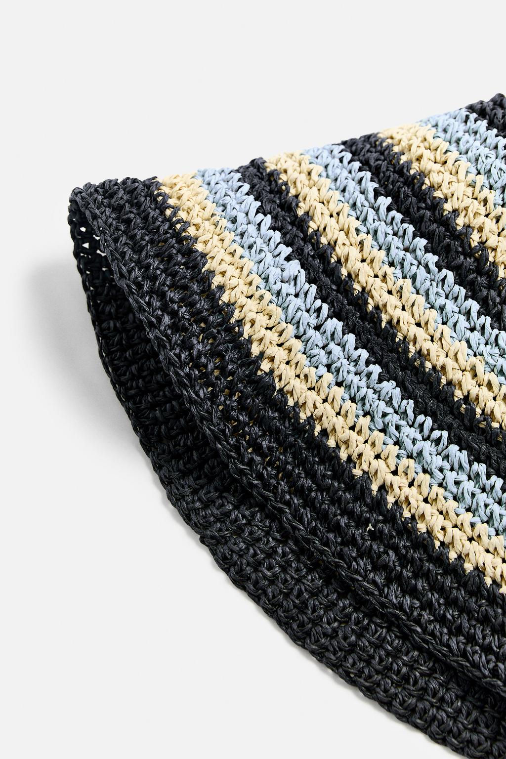 STRIPED CROCHET HAT - Zara фото 13