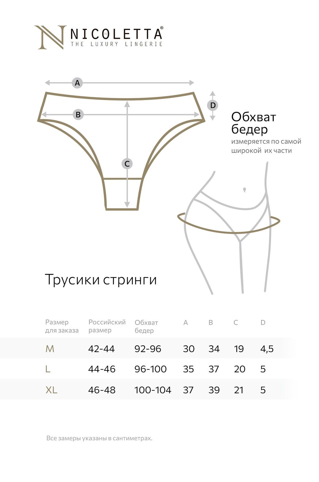 Женские трусы-стринги Nicoletta  фото 3