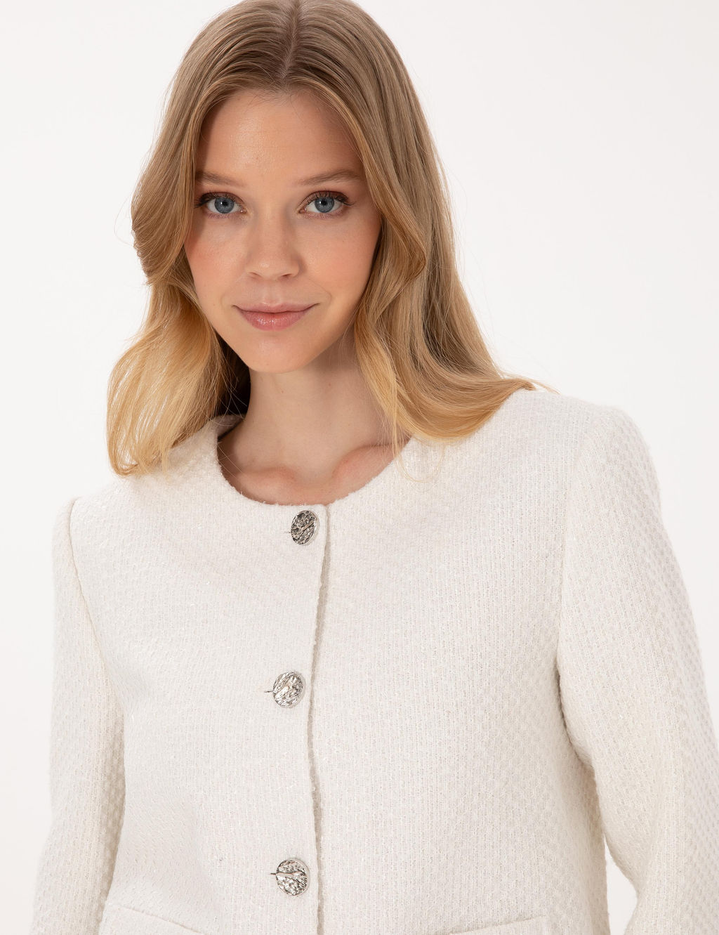 Ekru Crop Top T_vit Ceket - Pierre cardin фото 2