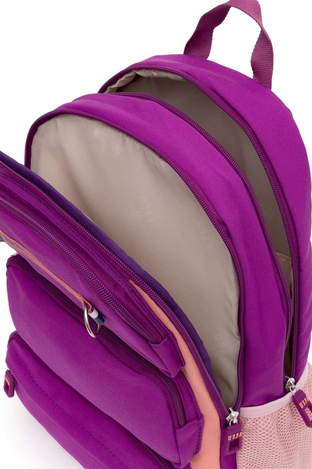 Фиолетовая школьная сумка для девочки - U.s. polo assn фото 6
