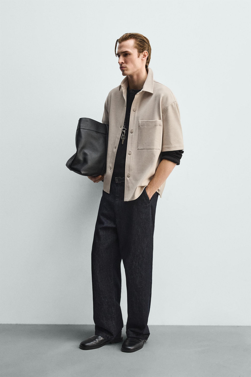 SOBRECAMISA CONFORT NON IRON / Tostado claro