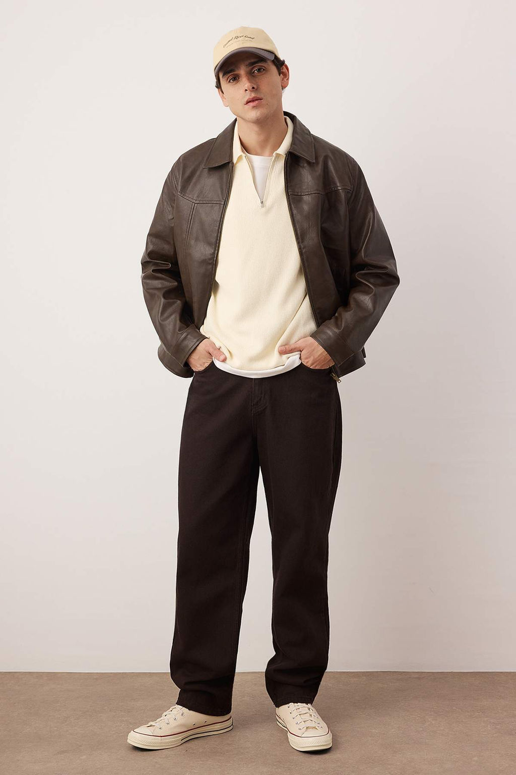 TRENDYOL MAN Ac?k Mavi %100 Pamuk Baggy Fit Jeans Bol Kot Pantolon TMNAW24JE00027 - Trendyolmilla фото 85