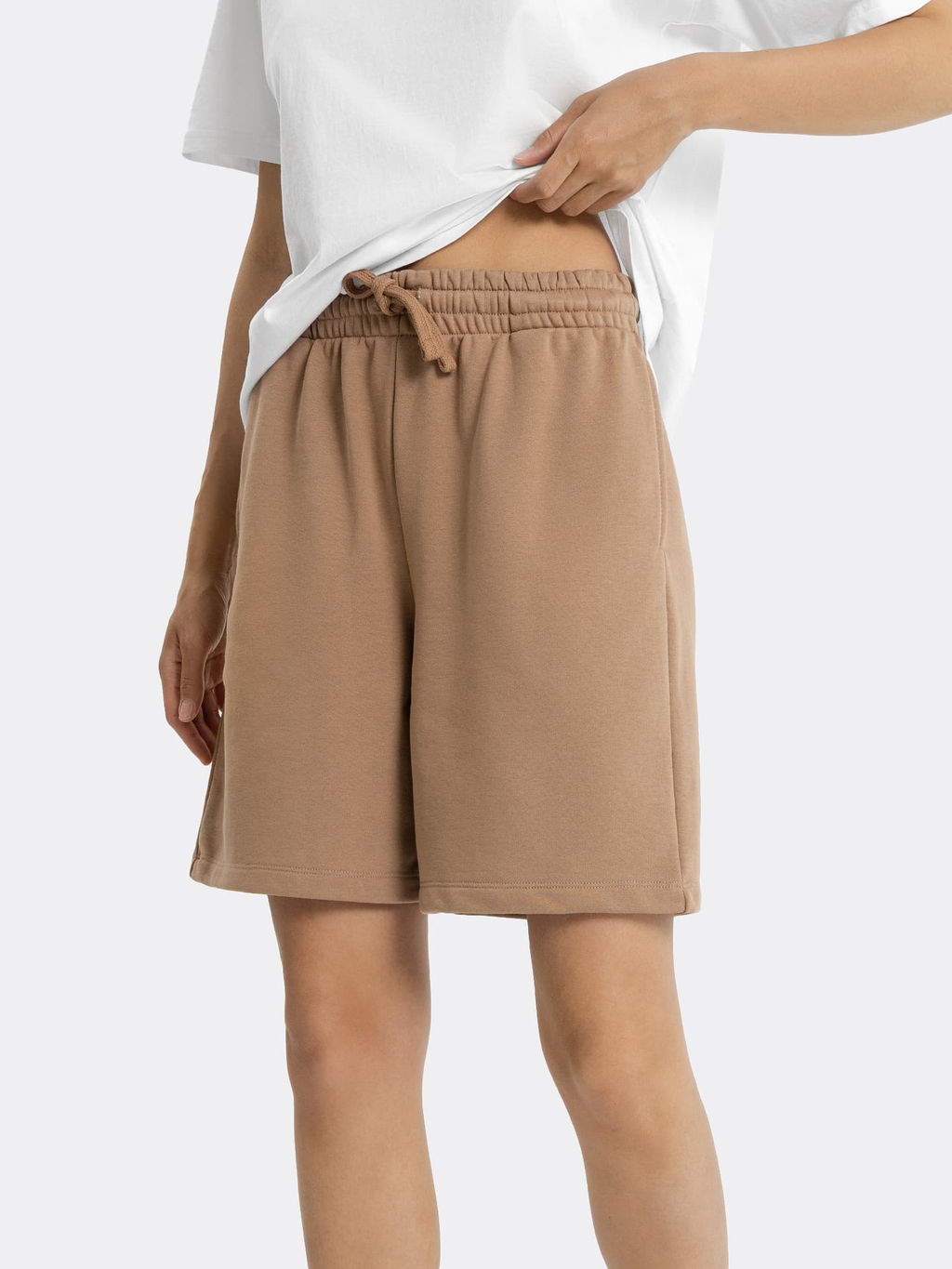 Шорты женские бежевые крем -брюле 332316 - Mark formelle фото 2