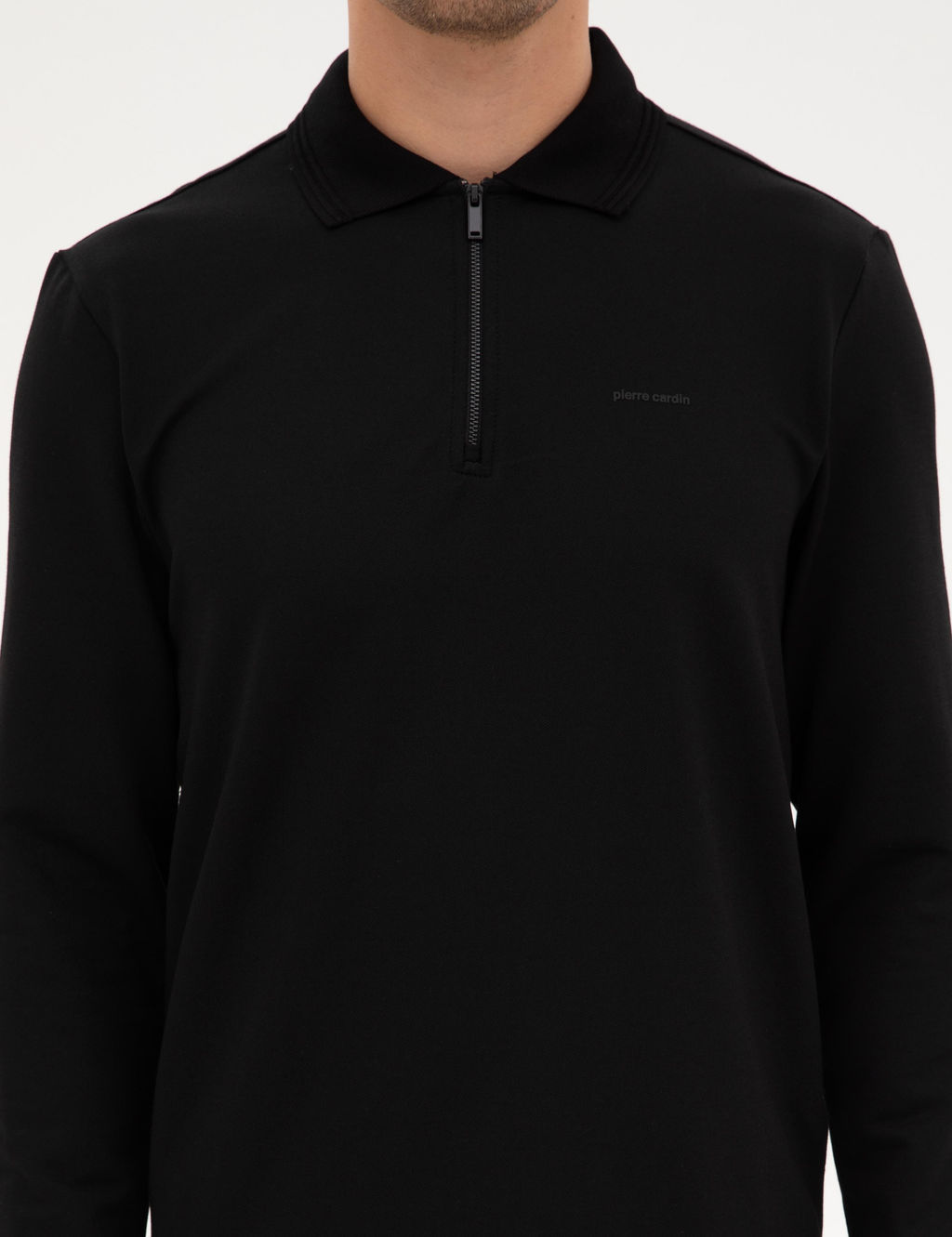 Siyah Regular Fit Sweatshirt - Pierre cardin фото 6