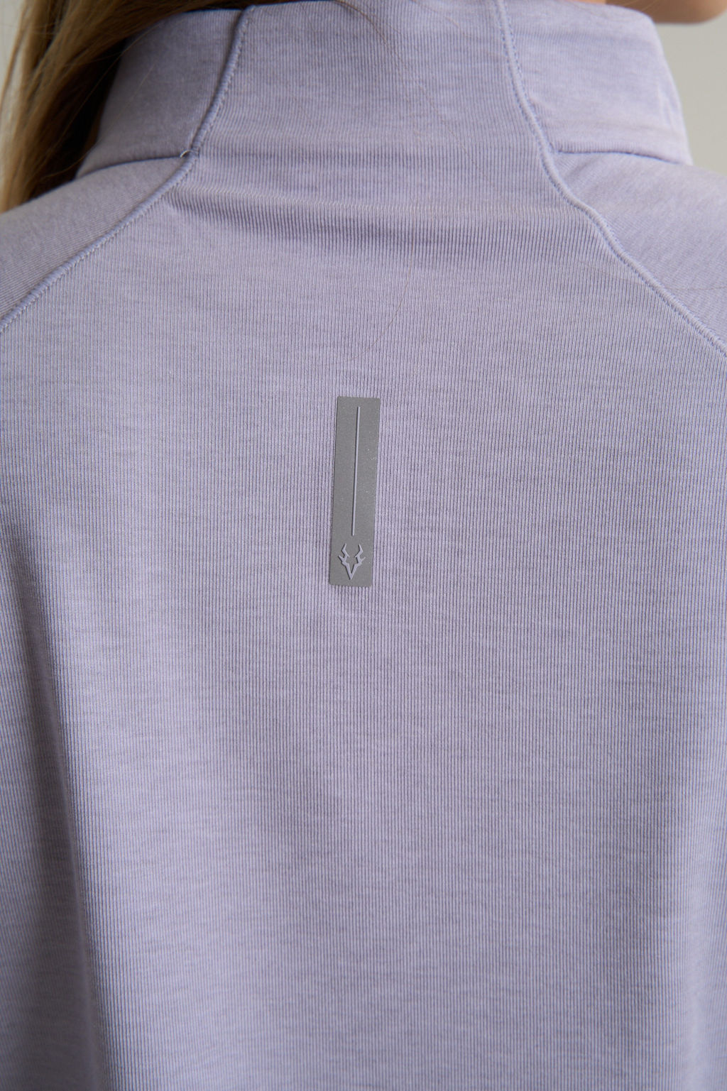 Лонгслив half-zip Фиолетовый ANTA RUNNING LS Tee