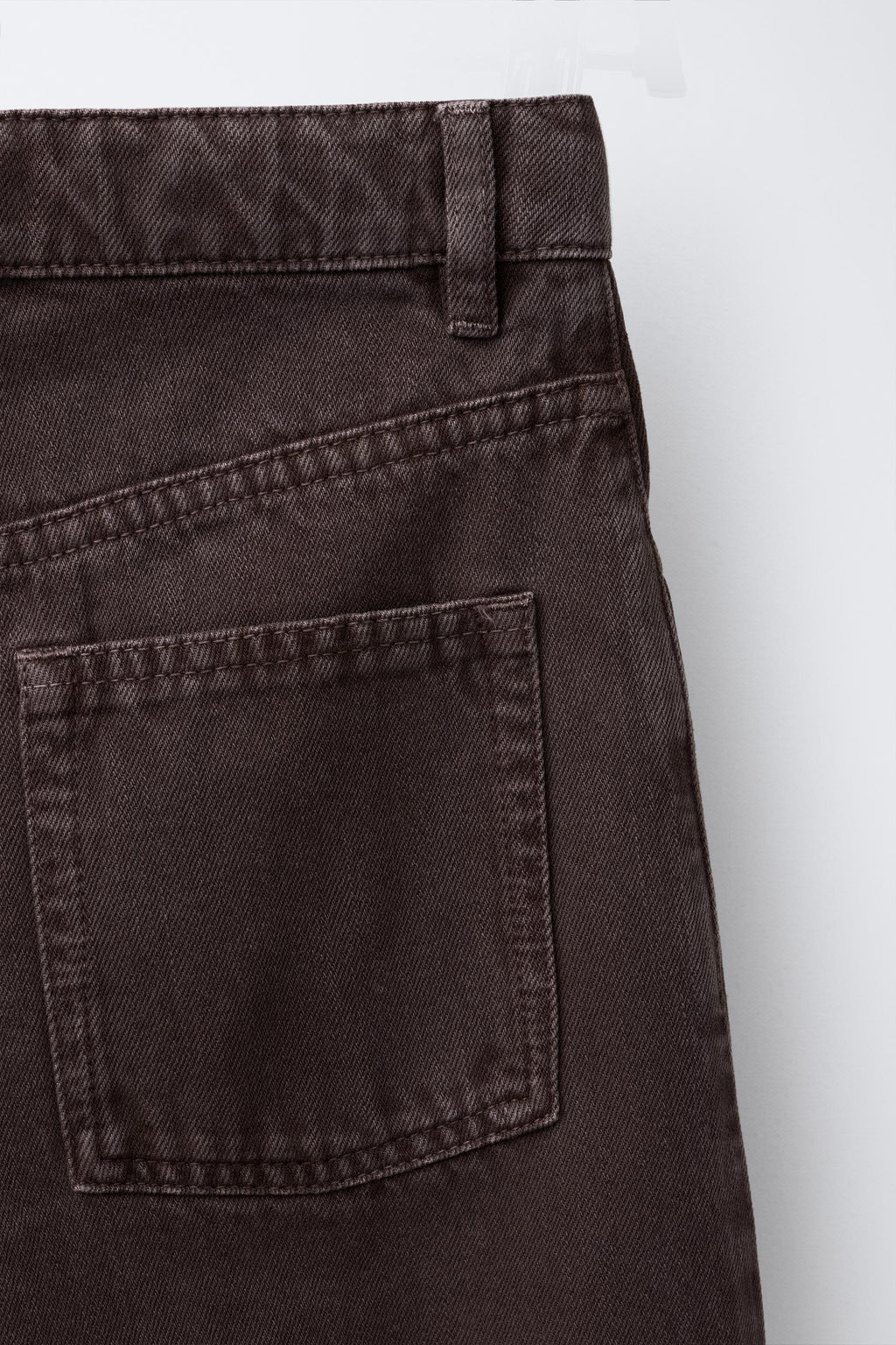 RELAXED BAGGY DENIM TROUSERS - Zara фото 4
