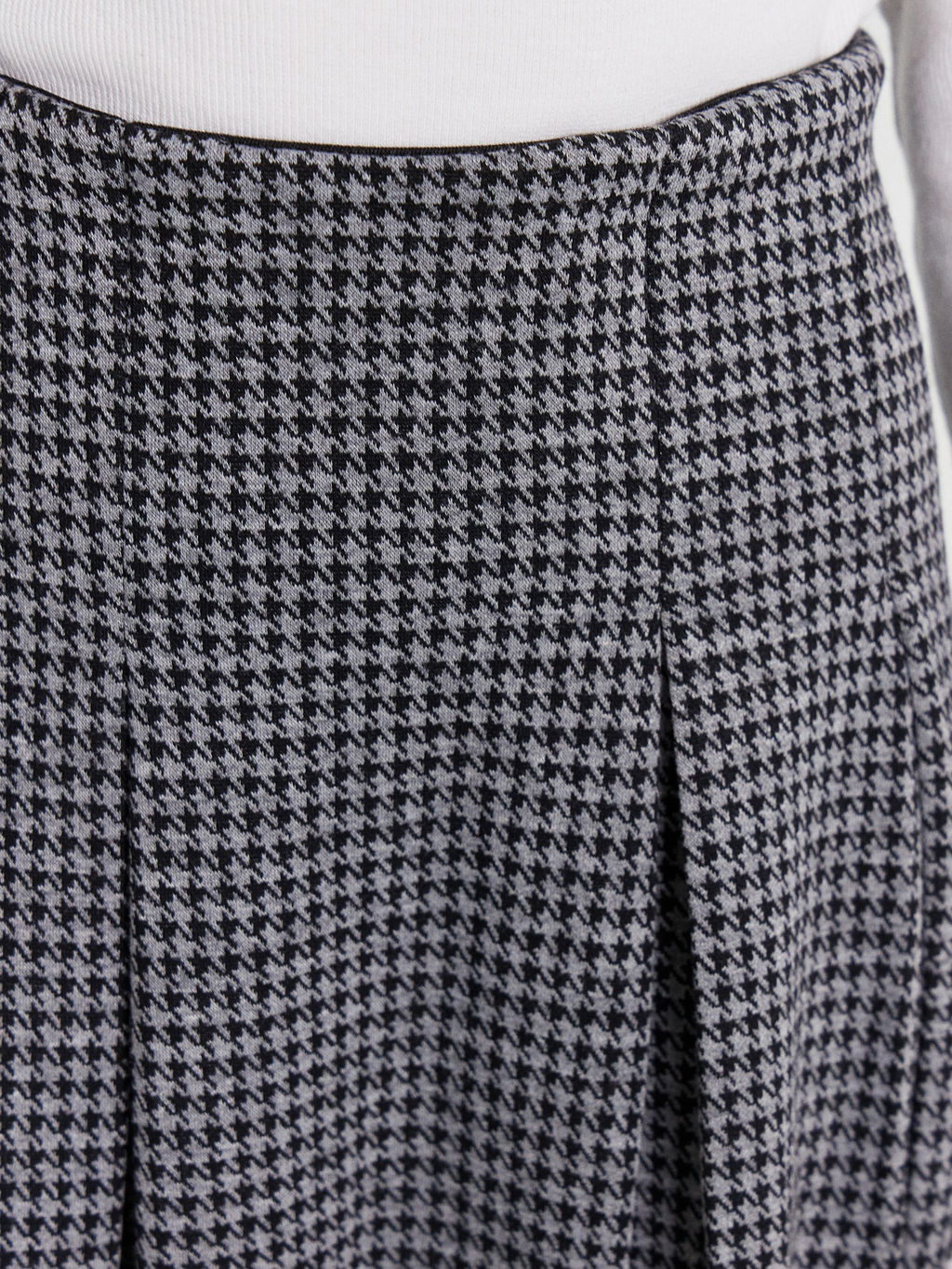 Юбка для девочек серая с паттерном гусиная лапка - Mark formelle фото 5