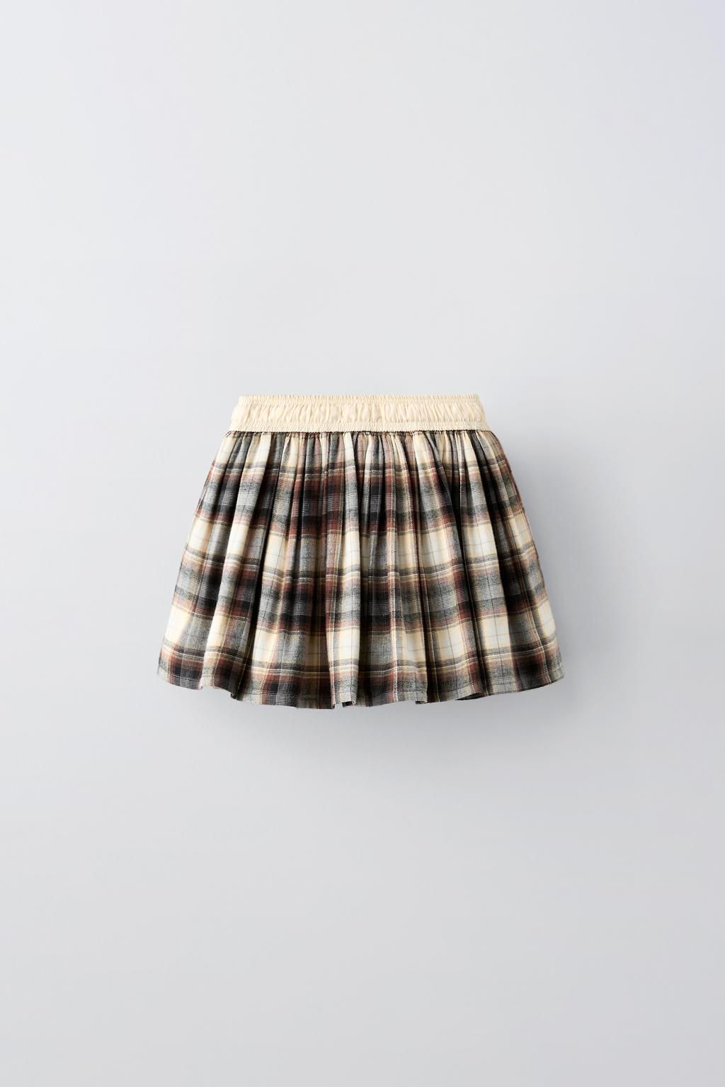 CHECK BERMUDA SKORT - Zara фото 3