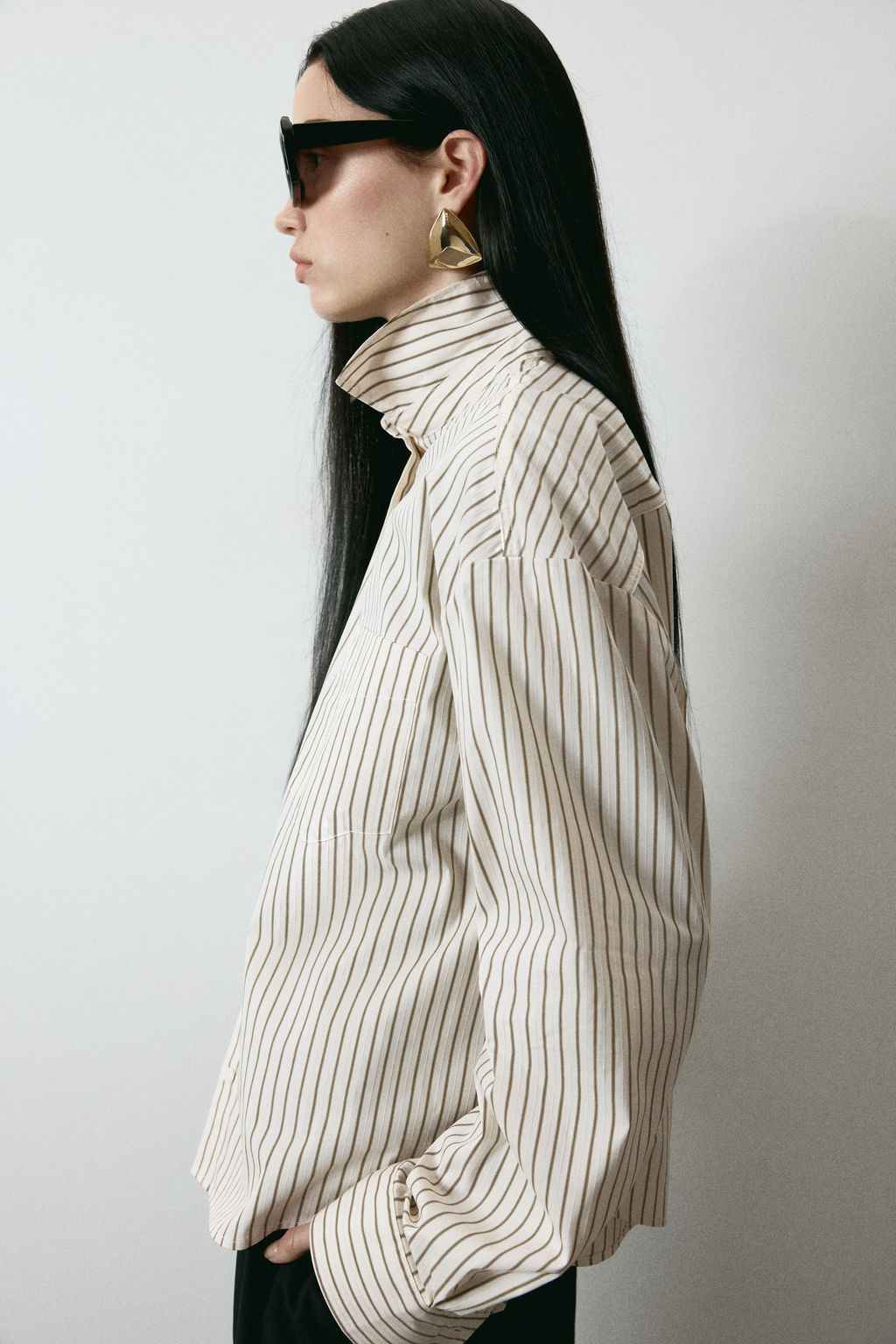 Camisa oversize de popelina - H&m фото 4