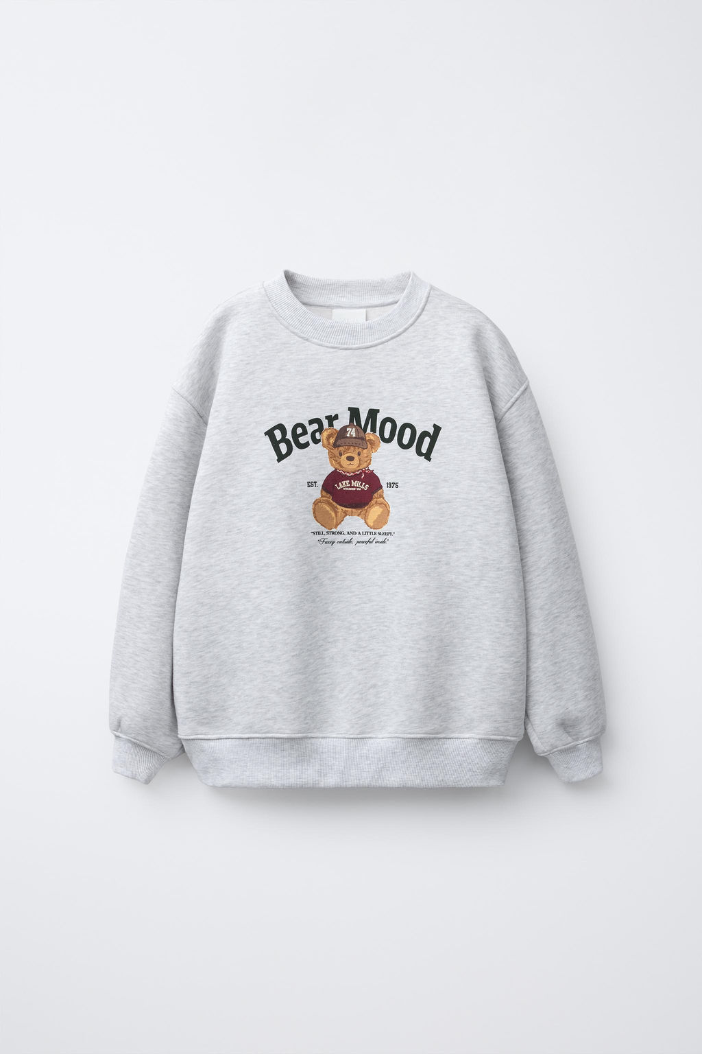 BEAR PRINT SWEATSHIRT