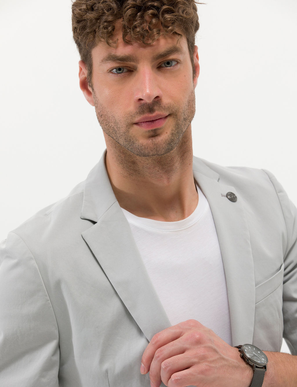 Gri Ekstra Slim Fit Spor Tak_m Elbise