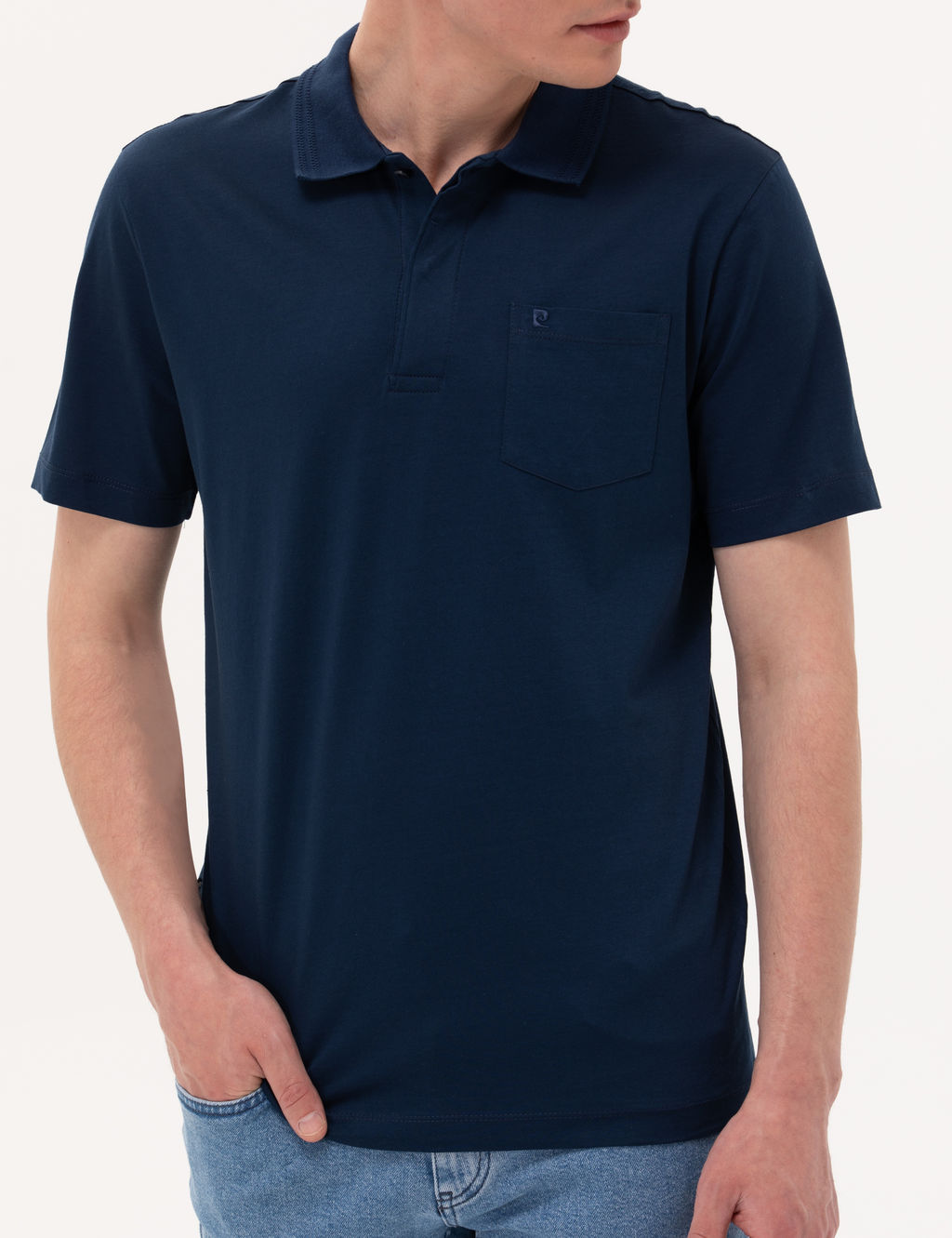 Lacivert Regular Fit Polo Yaka Merserize Ti__rt