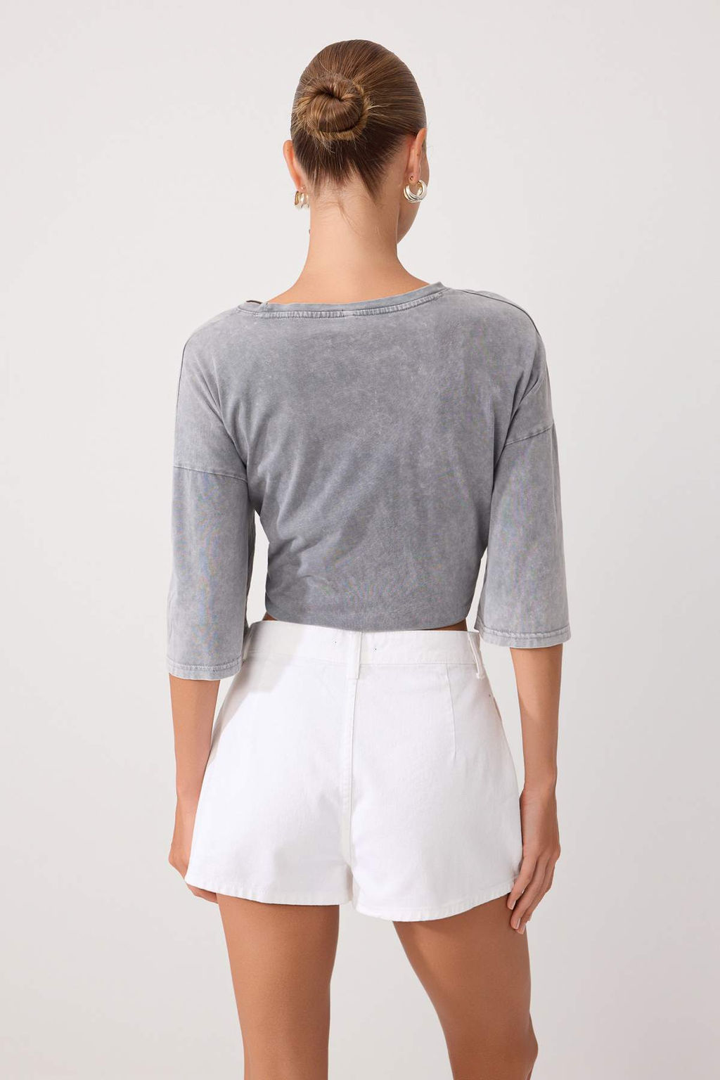 Beyaz Pileli %100 Pamuk Normal Bel _ort Etek TWOSS26SR00316