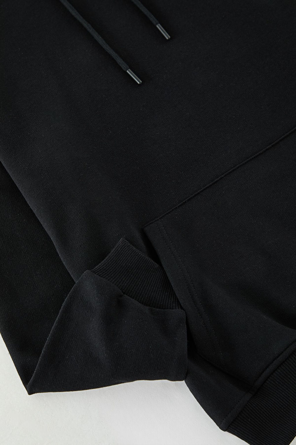 TRENDYOL MAN Siyah Oversize/Genis Kesim Kapusonlu Ici Polar/S?cak Tutan S?rt Nak?sl? Sweatshirt TMNAW25SW00070 - Trendyolmilla фото 7