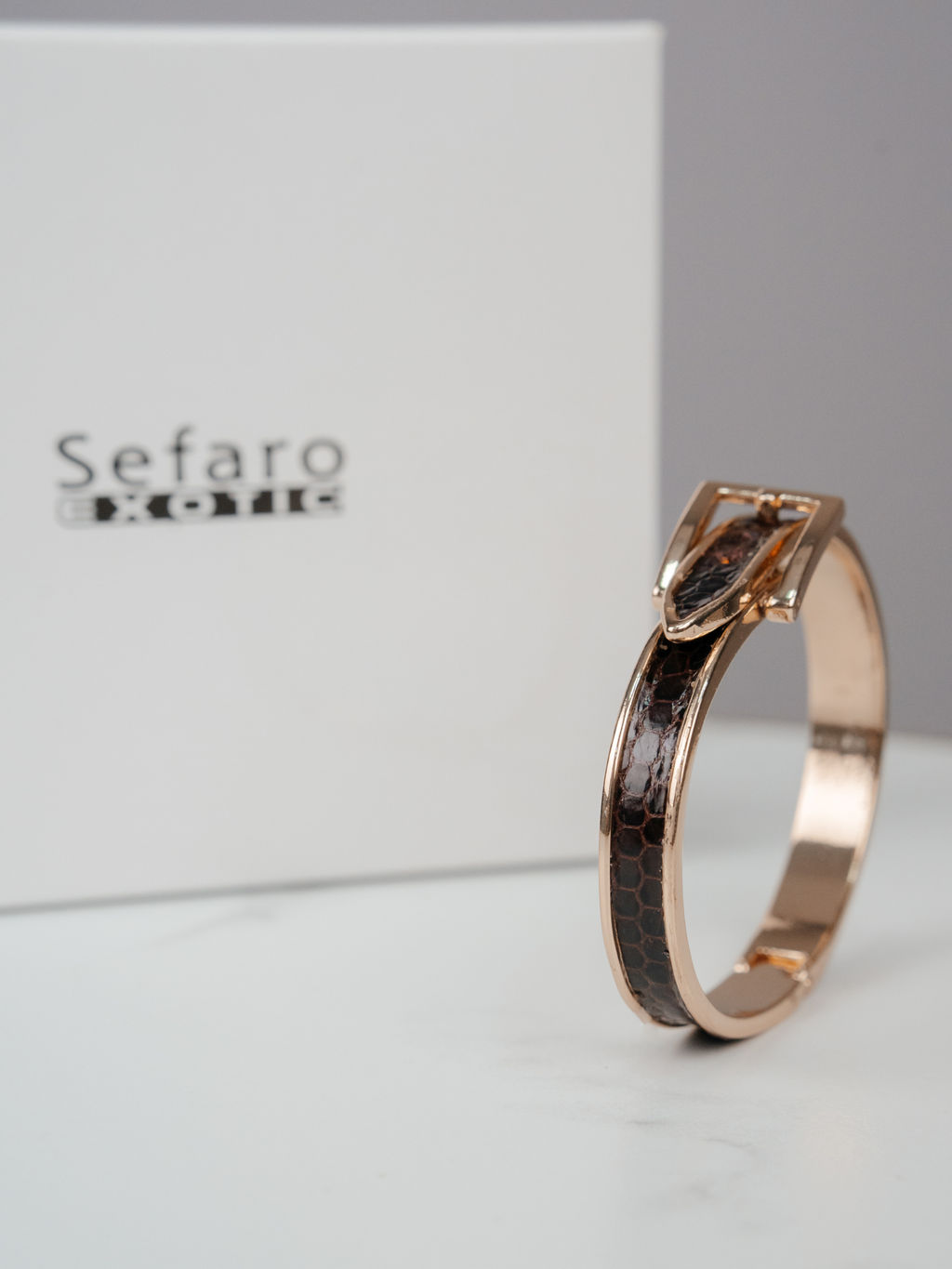 Браслет из кожи морской змеи - Sefaro фото 3