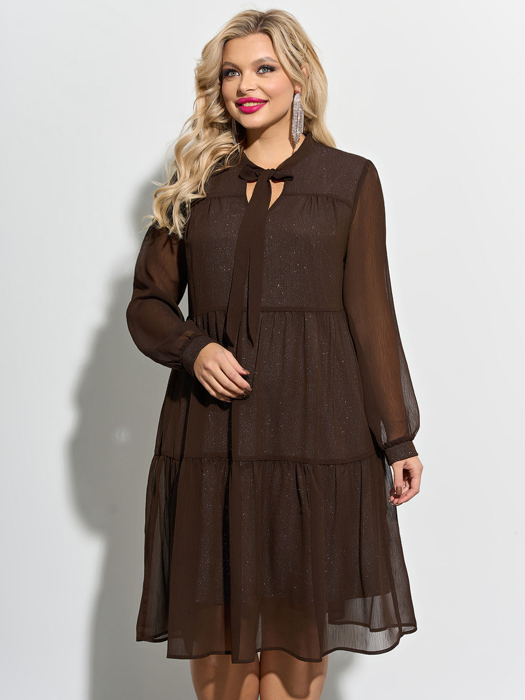 Платье 0060-2а шоколад - Aquarell фото 3