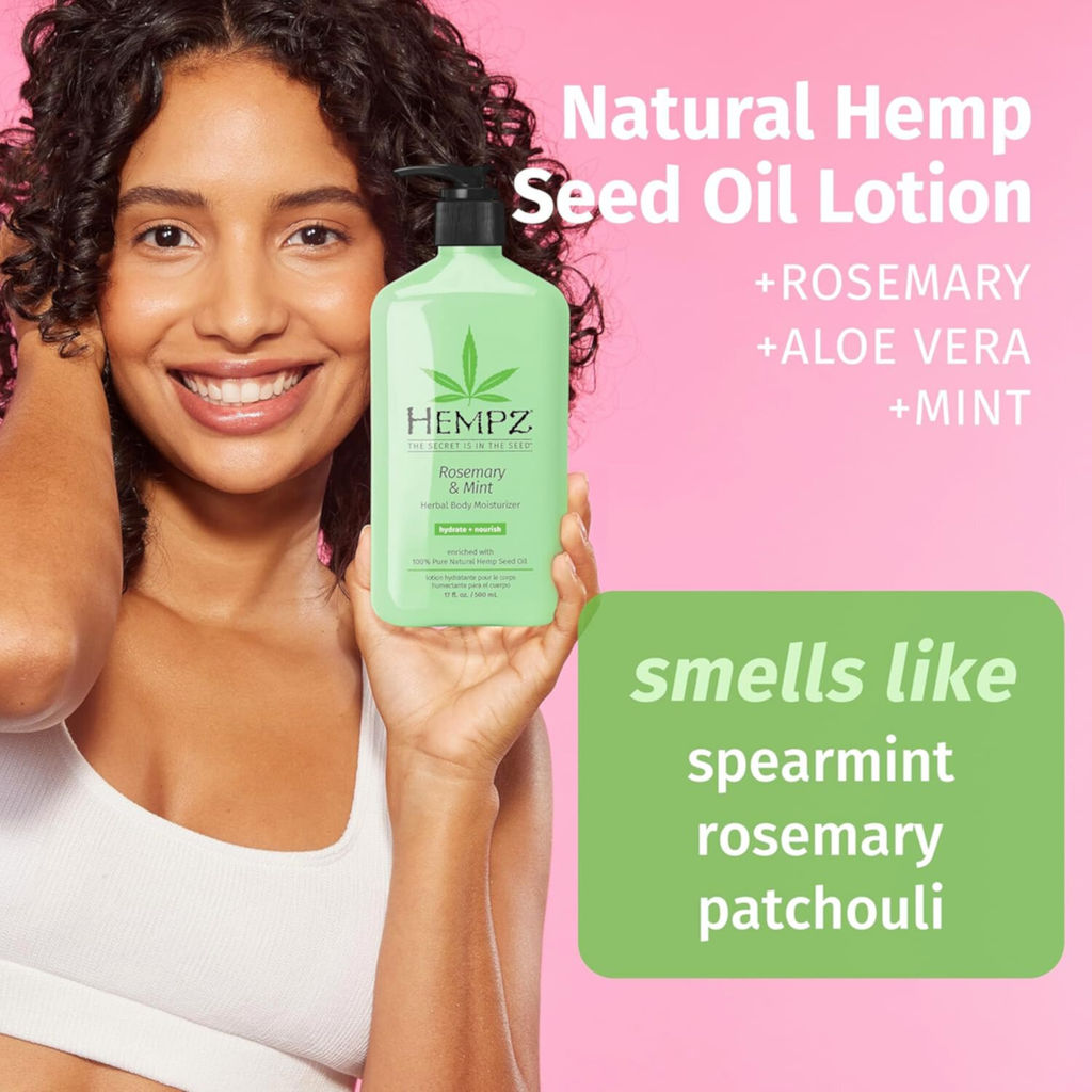 Молочко для тела увлажняющее HEMPZ Spearmint & Rosemary