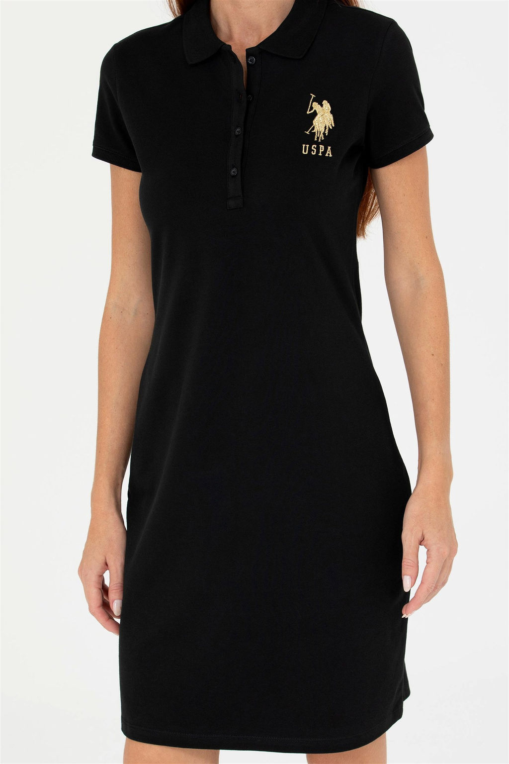 U. S. Polo Assn Женское черное трикотажное платье - U.s. polo assn фото 13