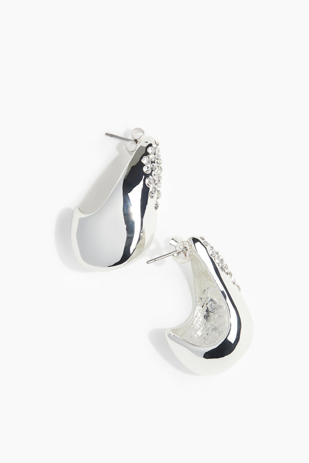 Pendientes cupula con strass - H&m фото 2