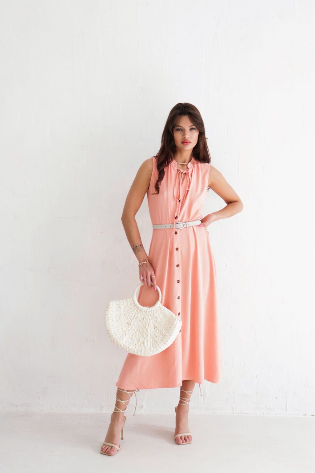 Платье, как из к/ф Красотка, персиковое - Martichelli фото 2