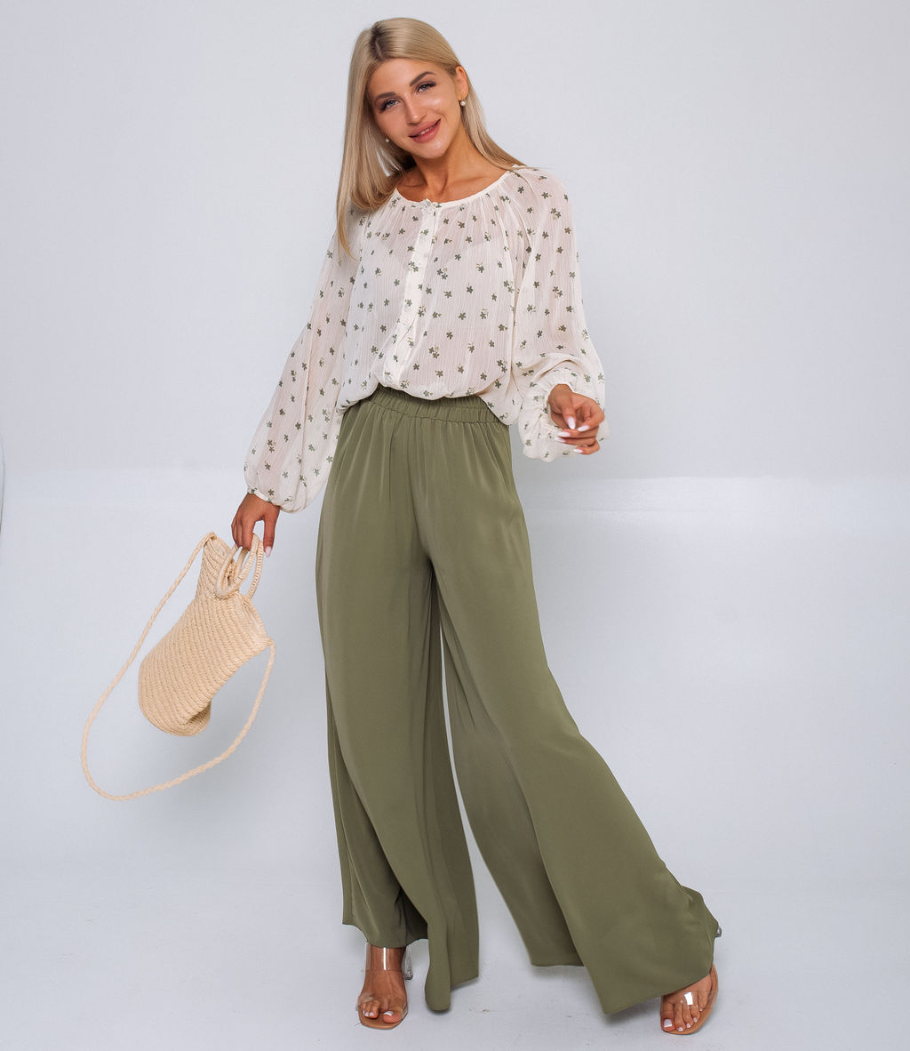 Брюки #ОБШ1350, оливковый - Dommod фото 3